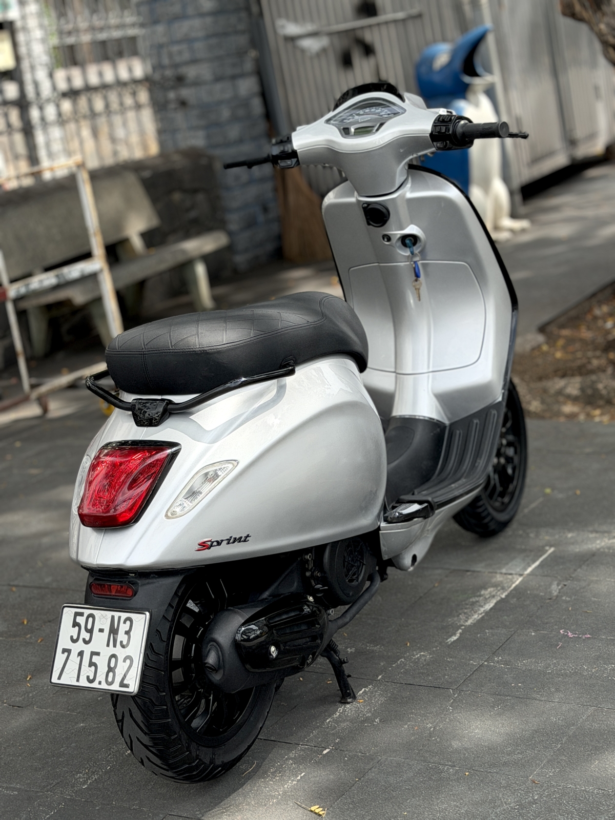 VESPA SPRINT ABS IGET 2017 BẠC POSCHER BS 59N3 71582